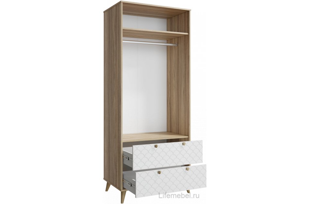 Шкаф Велламо ВО-07 блэквуд ячменный / бланж