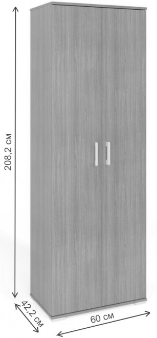 Шкаф Вента-1 ясень темный