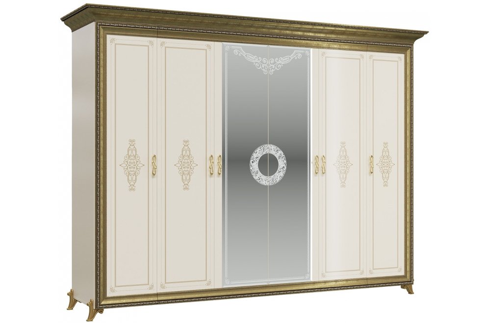 Шкаф Версаль 283 слоновая кость