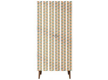 Платяной шкаф Воаб малый двухстворчатый орех / принт 23