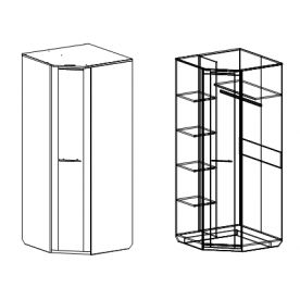 Шкаф угловой Элана