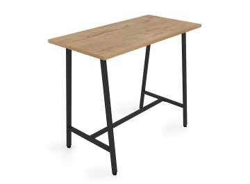 Барный стол Алиас-100-40 teakwood/черный