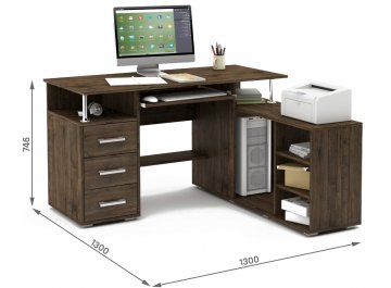 Компьютерный стол Амбер-12К