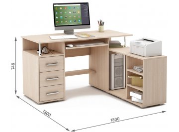 Компьютерный стол Амбер-12К