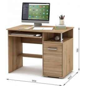 Компьютерный стол Амбер-1К