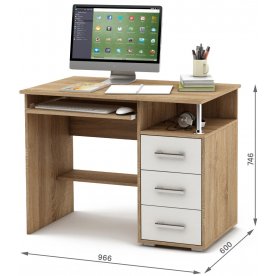 Компьютерный стол Амбер-3К