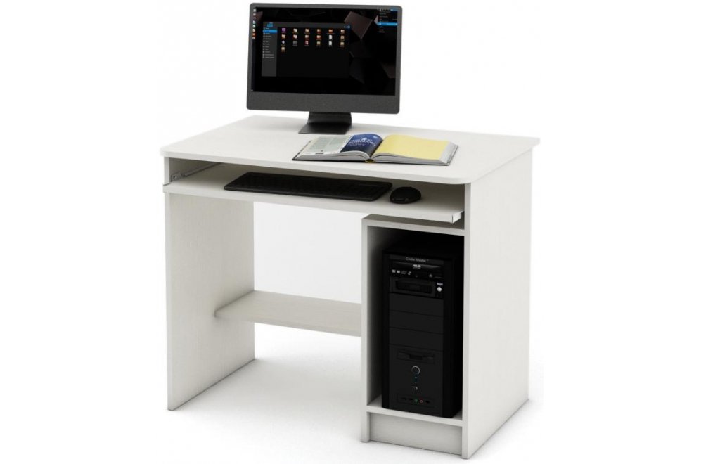 Компьютерный стол Бостон-1 белый