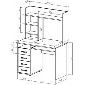 Компьютерный стол Дастин 12