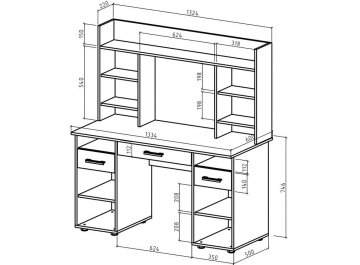 Компьютерный стол Дастин 13Я