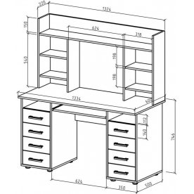Компьютерный стол Дастин 14