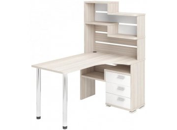 Компьютерный стол Домино СР-132-150 БЕ-правый карамель / белый