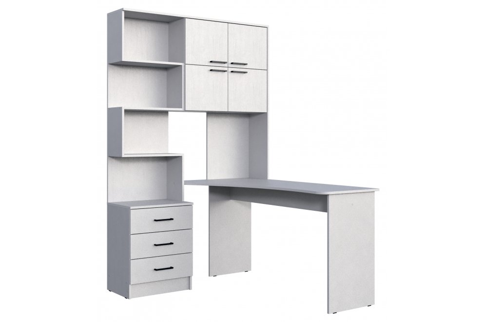 Компьютерный стол Эльброни правый белый