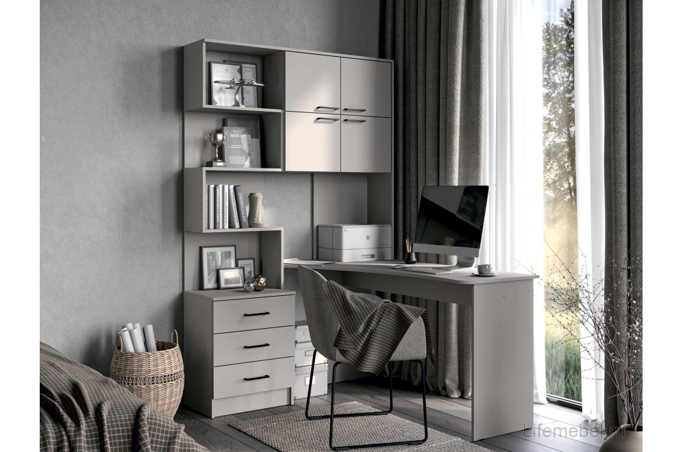 Компьютерный стол Эльброни правый кашемир