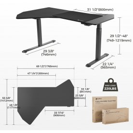 Компьютерный стол Eureka ERK-EDI-FS-MSW