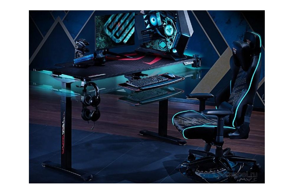 Компьютерный стол Eureka ERK-EGD-S62B