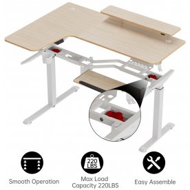 Компьютерный стол Eureka ERK-EHD-L60L-MW