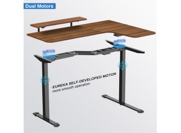 Компьютерный стол Eureka ERK-L60R-WN