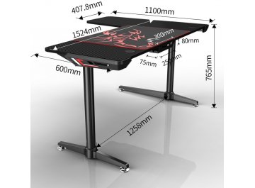 Компьютерный стол Eureka L60 чёрный