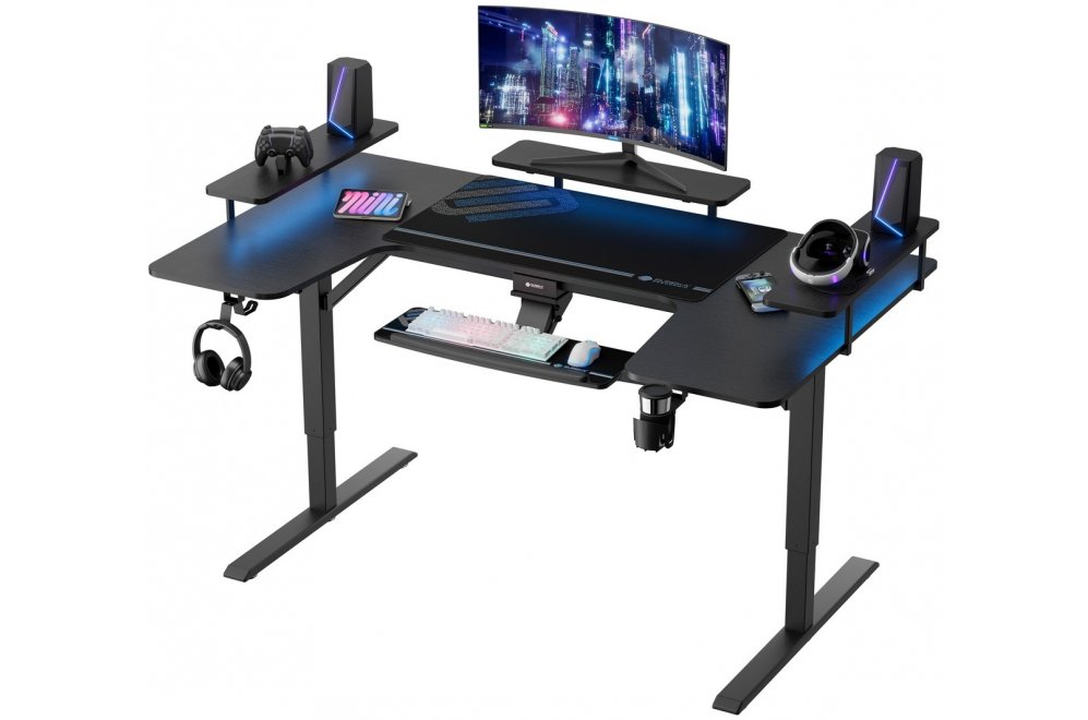 Компьютерный стол Eureka U-71 черный