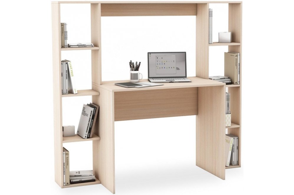 Компьютерный стол Нокс-7 дуб молочный