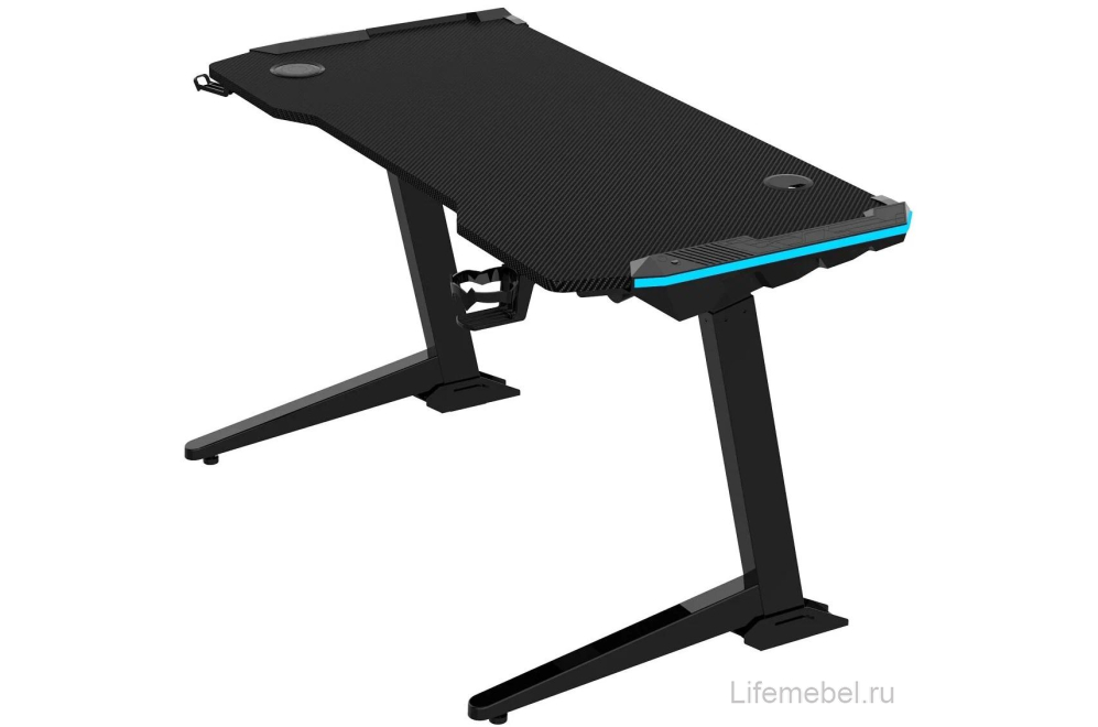 Компьютерный стол FoxGear FG-ZE-49B с электроприводом и RGB-подсветкой