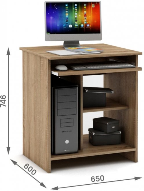 Компьютерный стол Имидж-1 дуб сонома