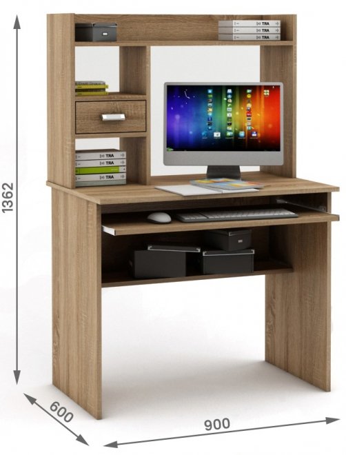 Компьютерный стол Имидж-29 дуб сонома