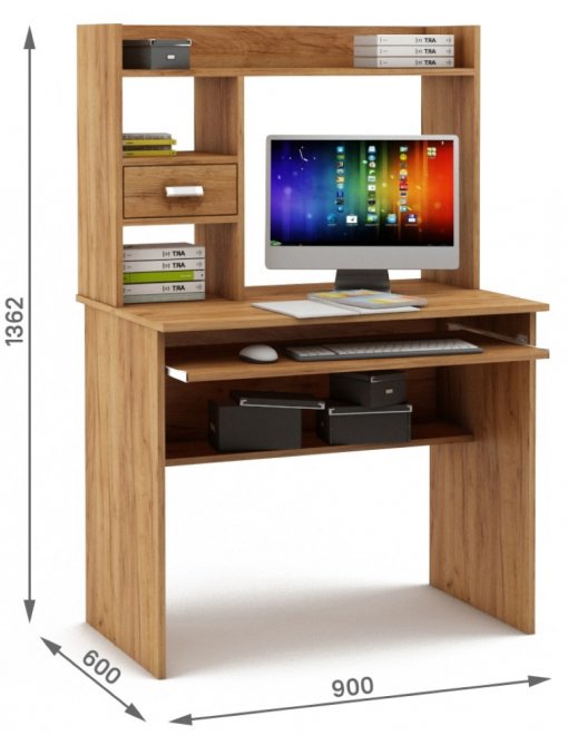 Компьютерный стол Имидж-29 дуб золотистый