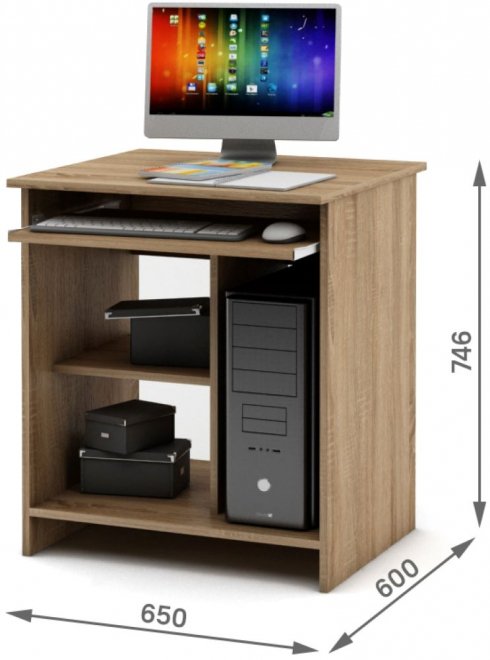 Компьютерный стол Имидж-2 дуб сонома