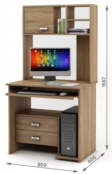 Компьютерный стол Имидж-36 дуб сонома
