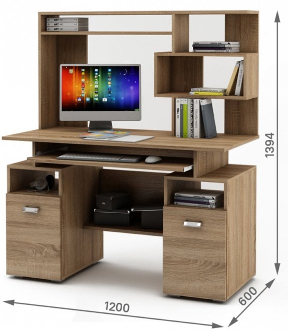 Компьютерный стол Имидж-42 дуб сонома