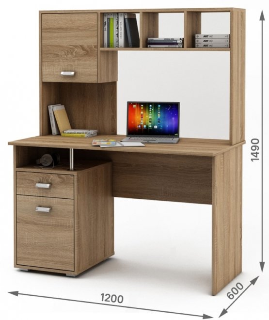 Компьютерный стол Имидж-50 дуб сонома