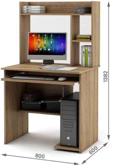 Компьютерный стол Имидж-8 дуб сонома