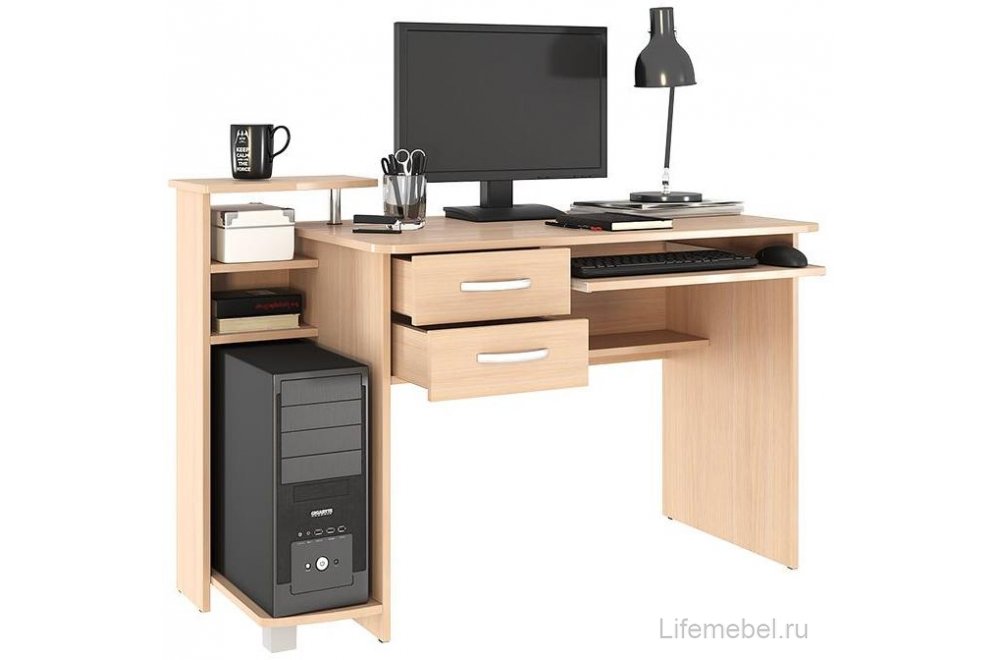 Компьютерный стол Ирбис дуб млечный