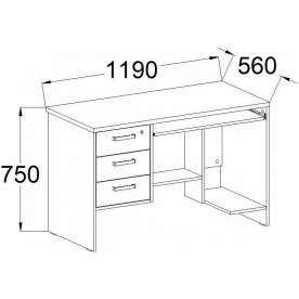 Компьютерный стол КС 12.01.4
