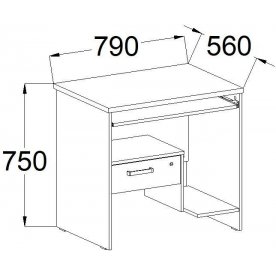 Компьютерный стол КС 13.01.7