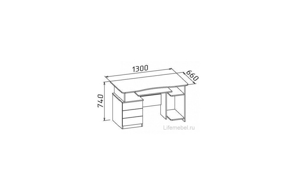 Компьютерный стол КСТ-08