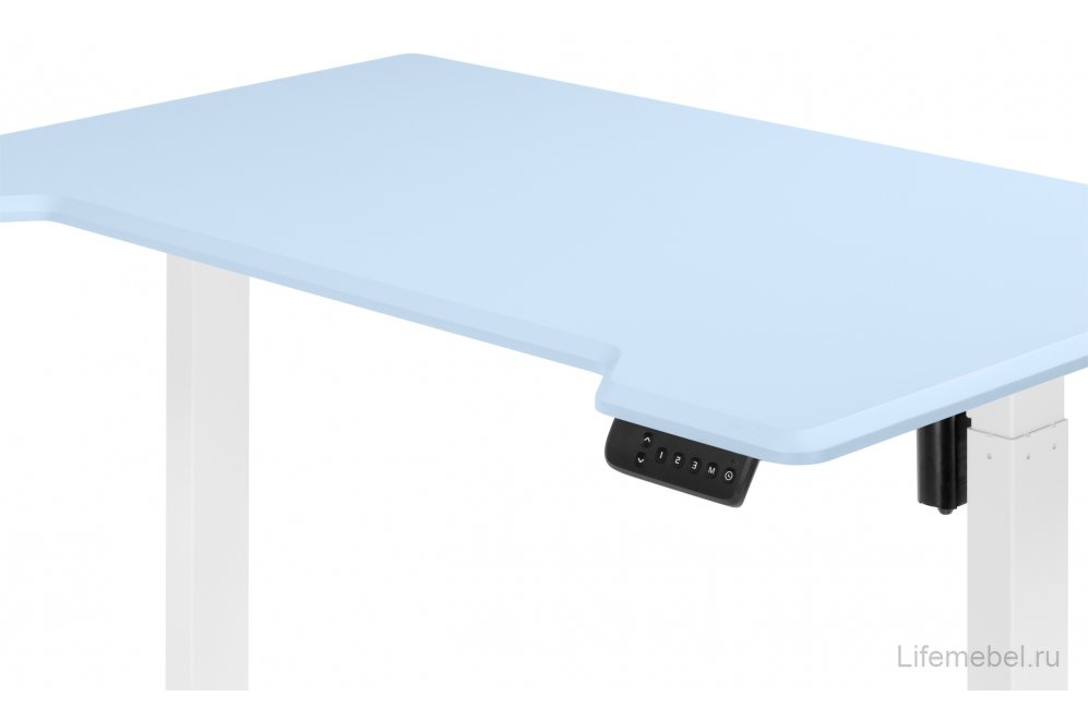 Компьютерный стол Маркос 120х75 голубой / белый