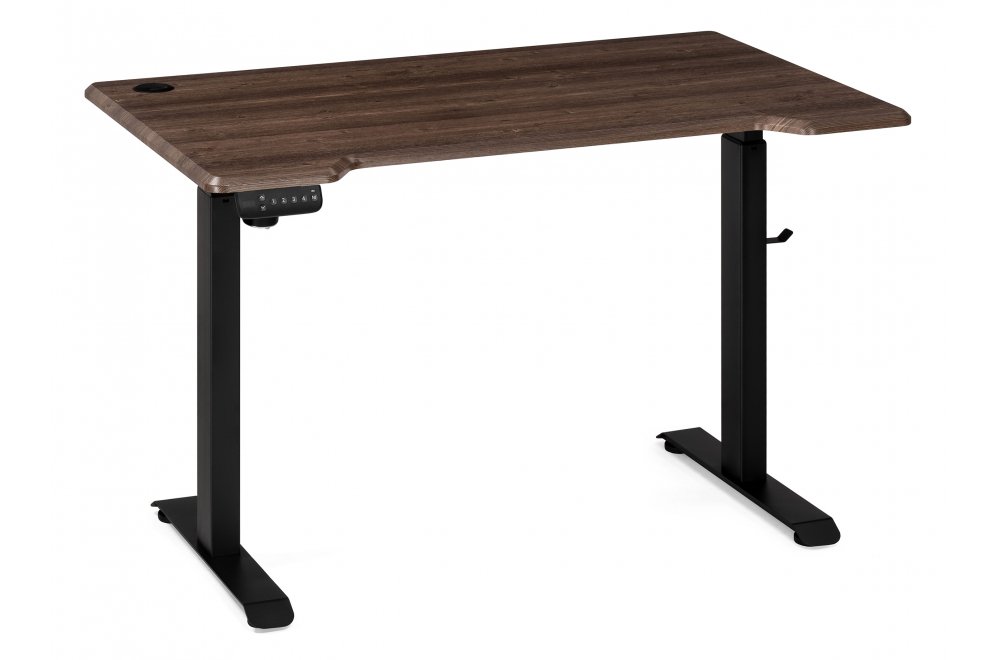 Компьютерный стол Маркос с механизмом подъема 120х75х75 черный / кантри орех