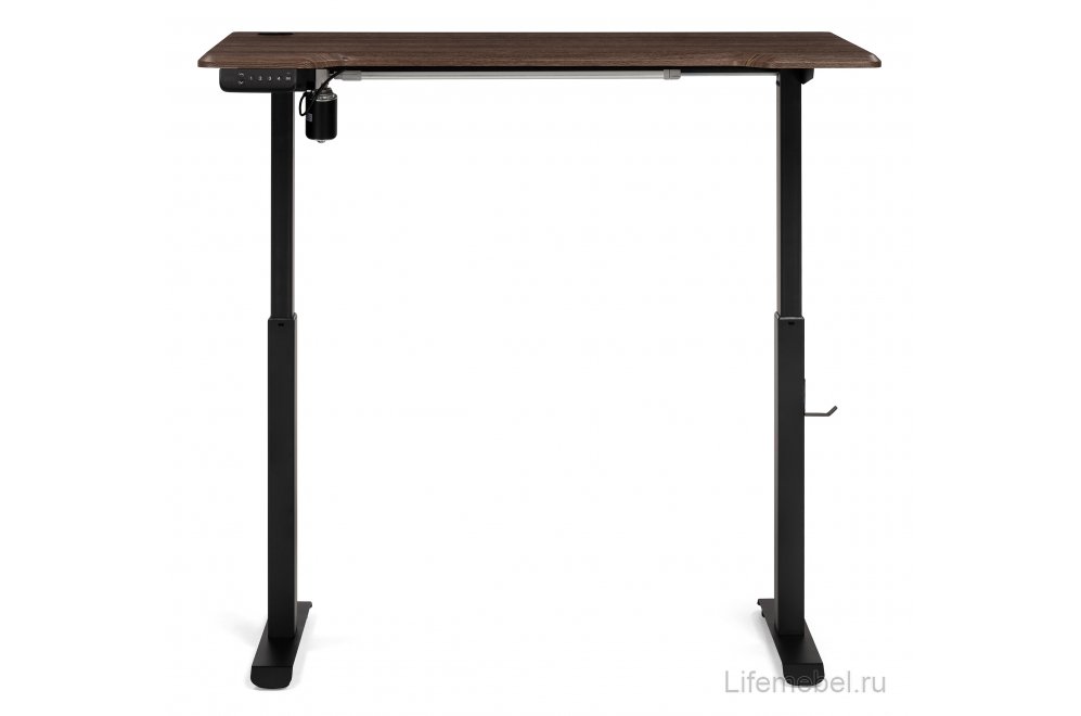 Компьютерный стол Маркос с механизмом подъема 120х75х75 черный / кантри орех
