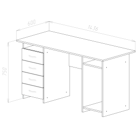 Компьютерный стол СТК3