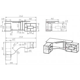 Компьютерный стол Мебелайн-10