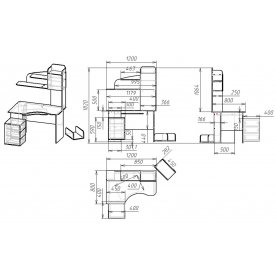 Компьютерный стол Мебелайн-14