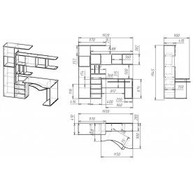 Компьютерный стол Мебелайн-17