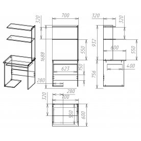 Компьютерный стол Мебелайн-33
