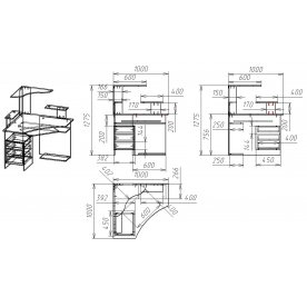 Компьютерный стол Мебелайн-34