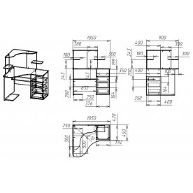 Компьютерный стол Мебелайн-35