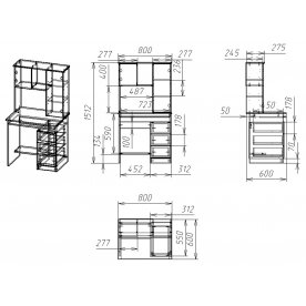 Компьютерный стол Мебелайн-36