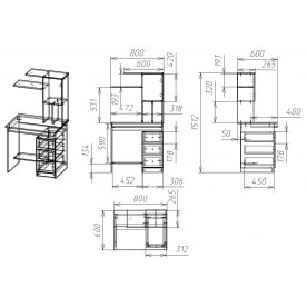 Компьютерный стол Мебелайн-37