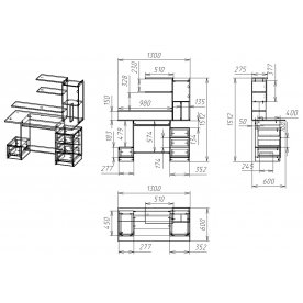 Компьютерный стол Мебелайн-38